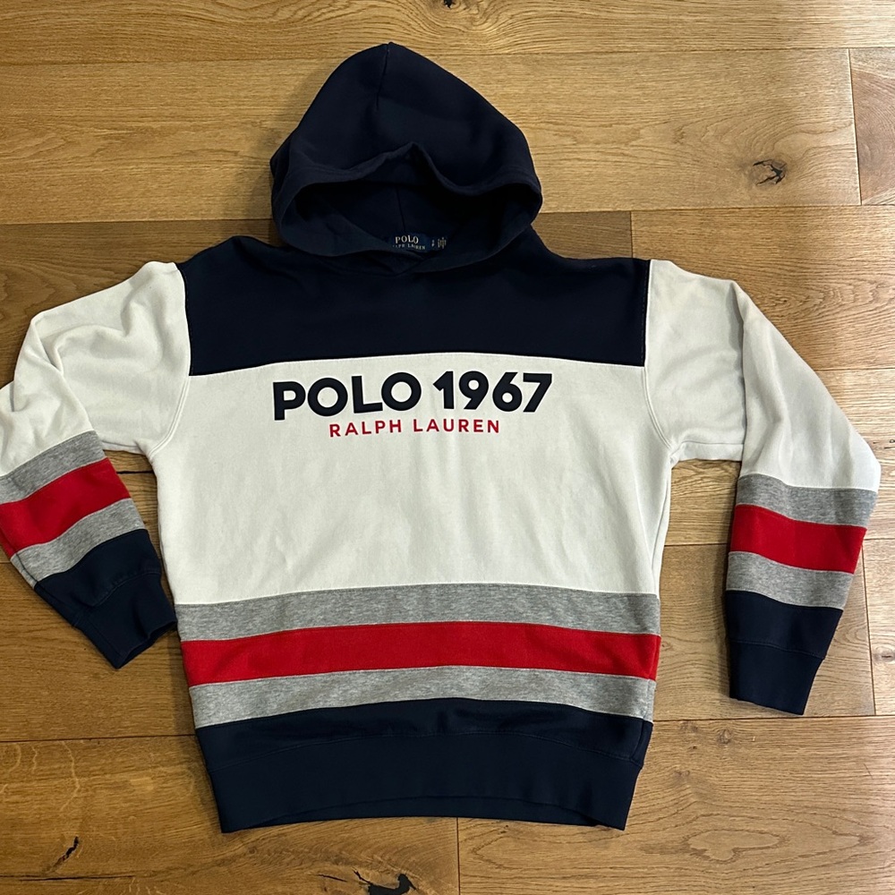 Ralph Lauren Polo Navy, Red, White Hoodie sweatshirt